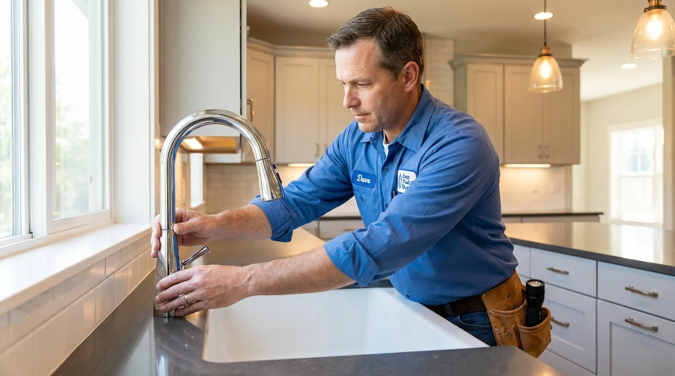 Kitchen faucet installation by Johns Plumbing LLC in Berkeley