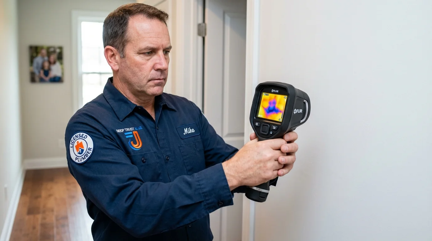 Thermal imaging leak detection by Johns Plumbing LLC in Berkeley